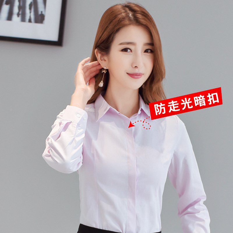 Sharp Collar Short Sleeve Anti-Exposure White Shirt Women's Business Wear Spring and Summer Short Sleeve White Shirt New Work Clothes Slim-Fitting Suit