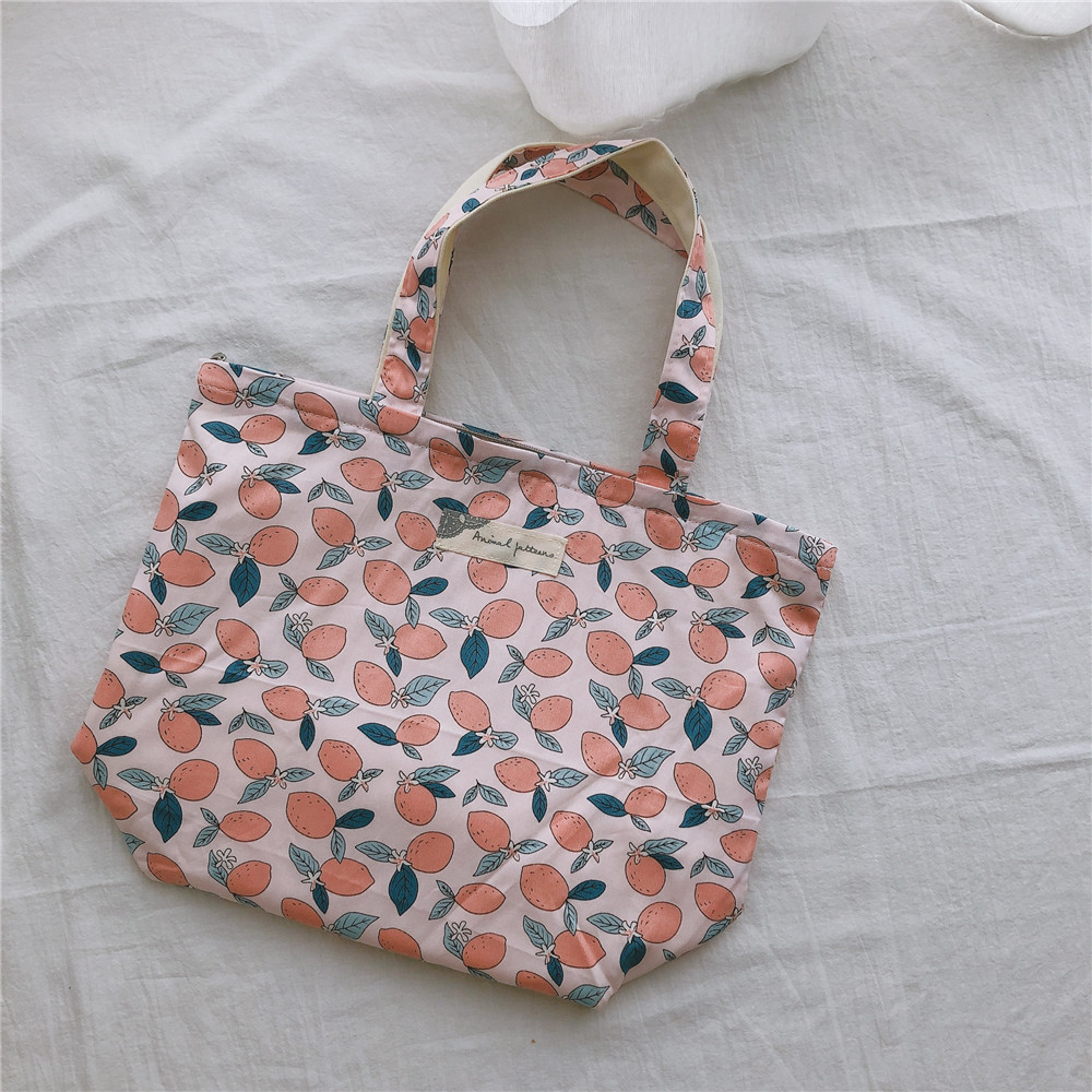 【归蝶布包】手提小布袋包文艺清新小碎花温柔甜美风手挽棉布可爱