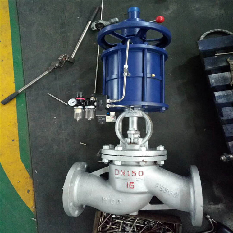 z641y10c气动带手动法兰闸阀单双作用气缸闸阀