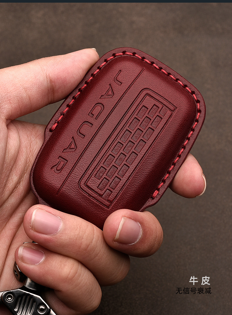 适用于捷豹xel钥匙套xfl f-type pace xf汽车专用真皮包壳扣