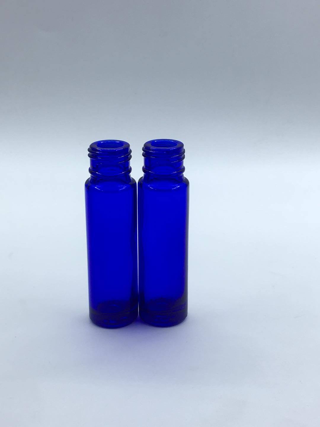 10毫升蓝色滚珠瓶精华瓶钢珠玻璃珠眼霜瓶香水瓶玻璃瓶