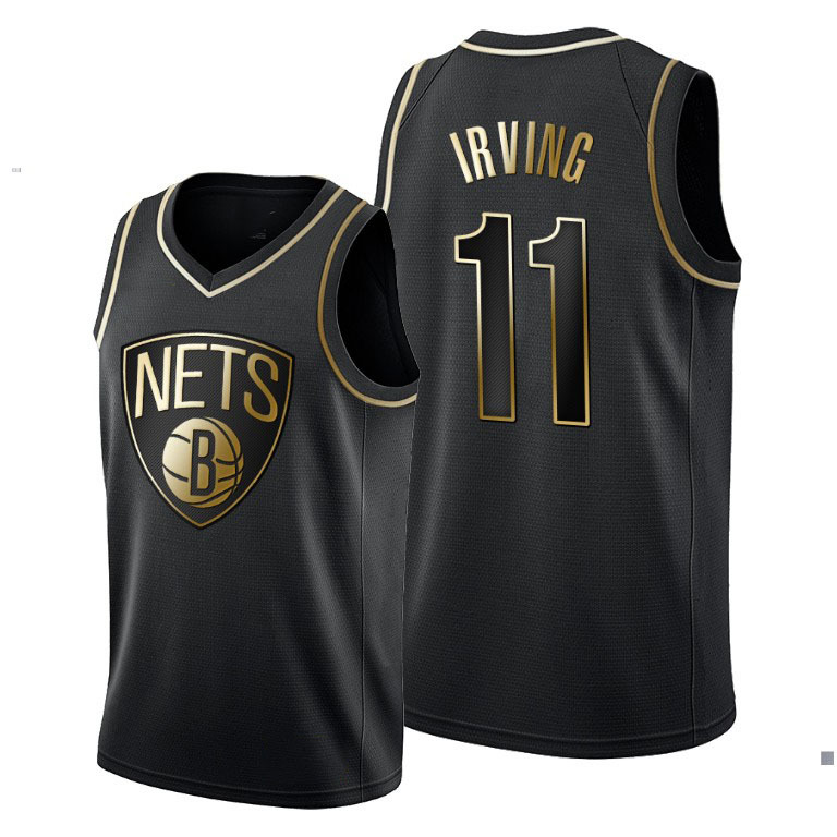 篮网11号欧文白灰黑色城市篮球服1件代发nba刺绣球衣球裤外贸货源