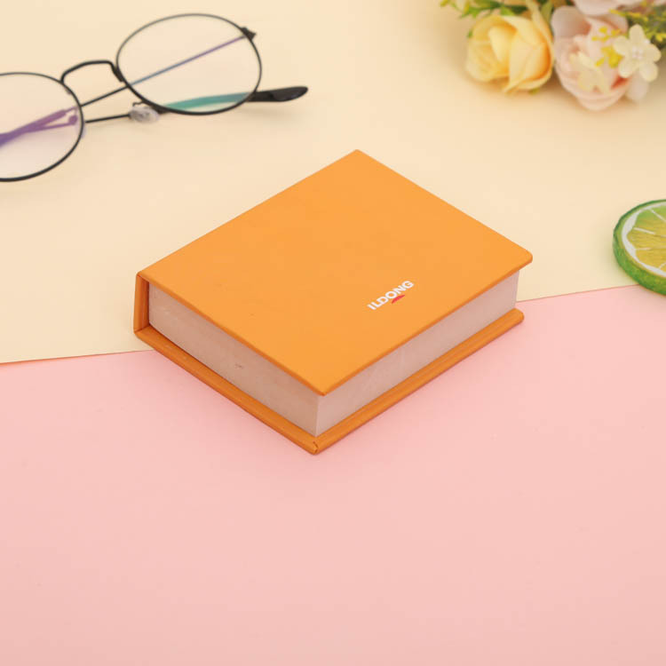 橙色简约便签本批发通用记事留言贴创意立体告示贴办公便签贴定制