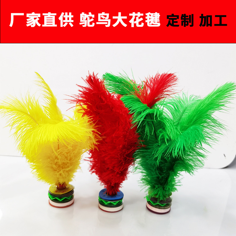 厂家批发驼鸟毽子带筒精包装牛津底高弹耐踢比赛毽球户外运动健身