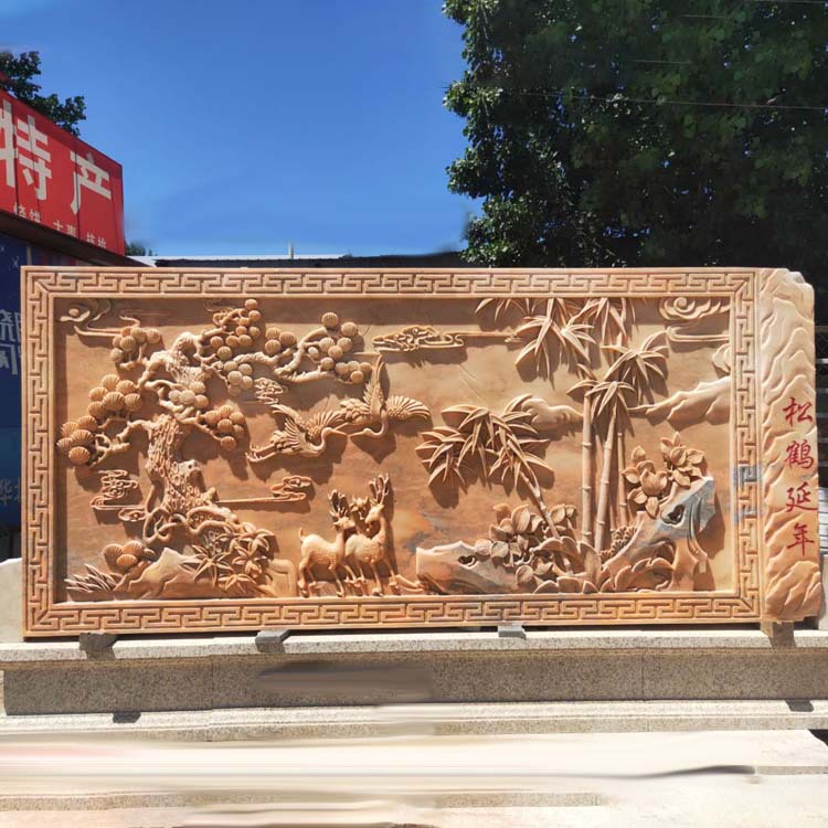 青石浮雕大理石厂家定制室内外人物花草汉白玉石雕浮雕墙石材壁画