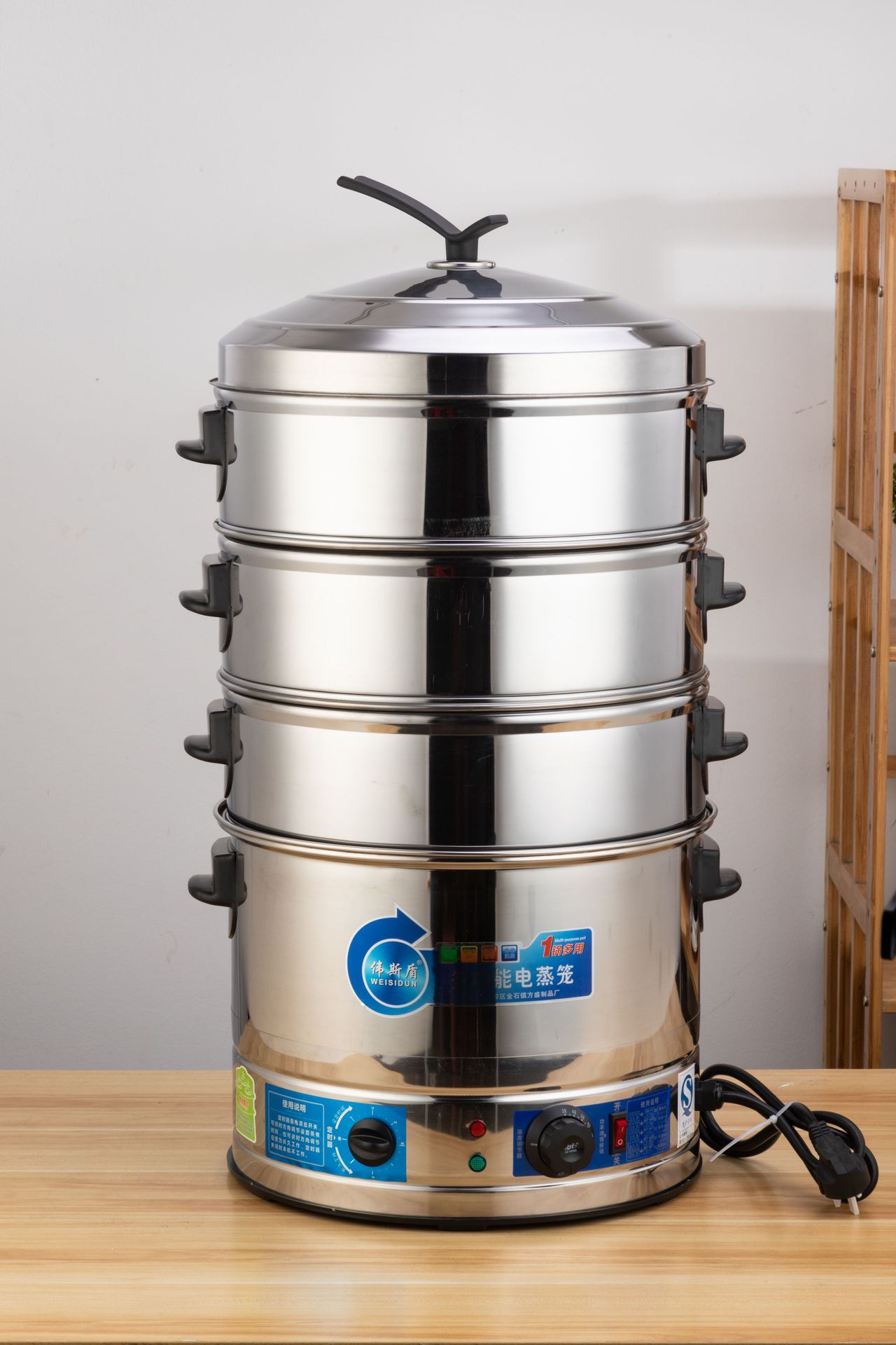 无磁不锈钢蒸包炉多用多层电蒸锅防干烧电蒸笼商用厂家批发