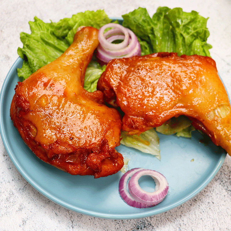 整箱圣农留香霸王腿奥尔良烤全腿枪腿冷冻大鸡腿快餐简餐1kg*12袋