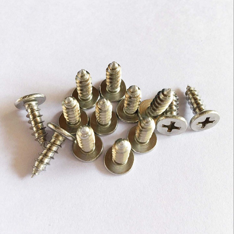 ca4*10镀锌大薄头自攻螺丝扁平头自攻螺钉c头螺丝钉m4*10 头大12