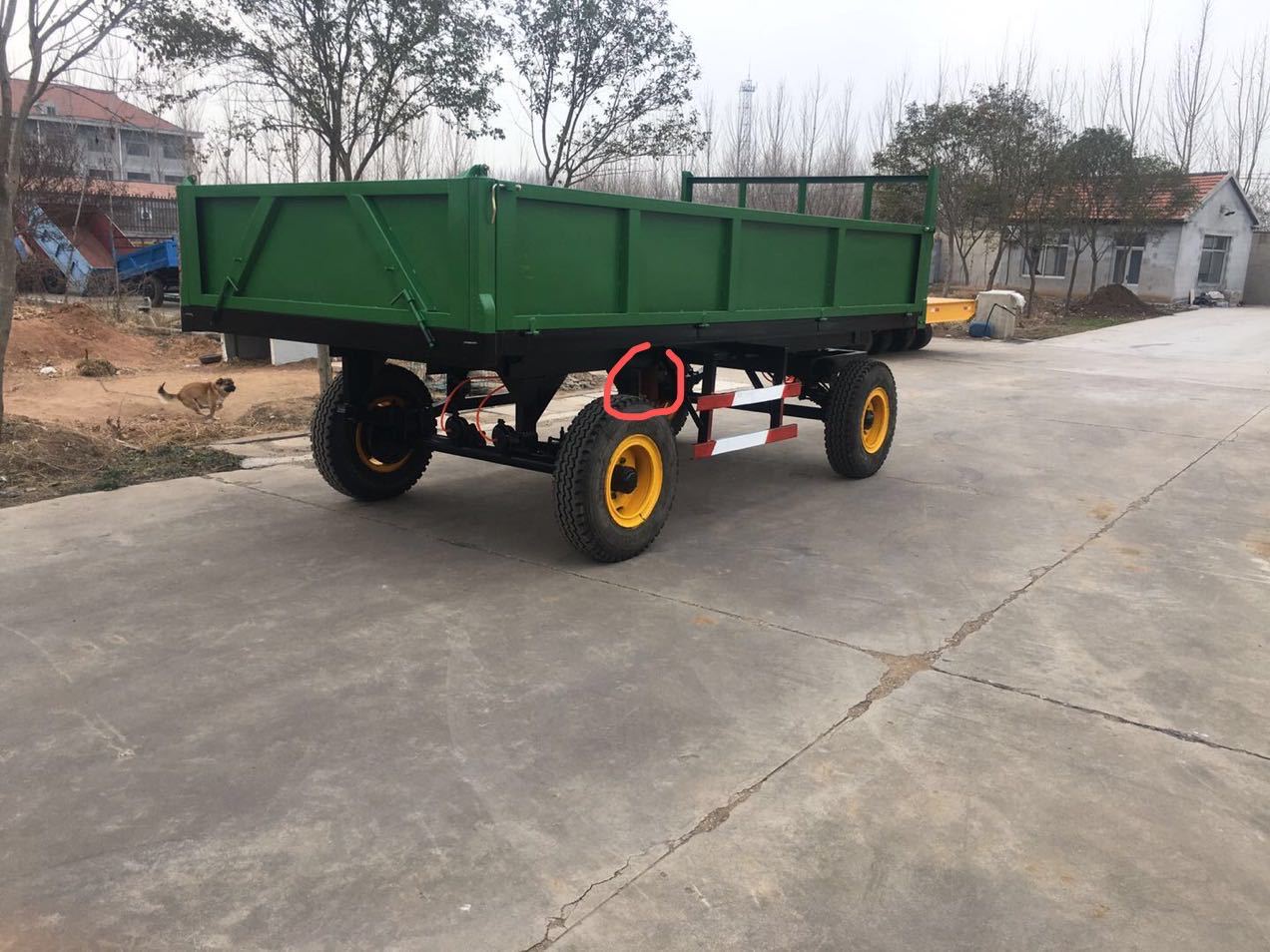 厂家新上拖拉机后悬挂牵引拖车农用拖车拖斗