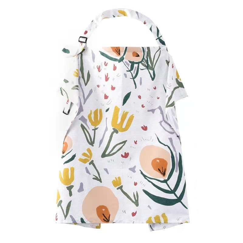 Breast Feeding Cover Baby Feeding Towel Nursing Towel Cover Cloth with Neck Brace Buggy Bag Cardboard