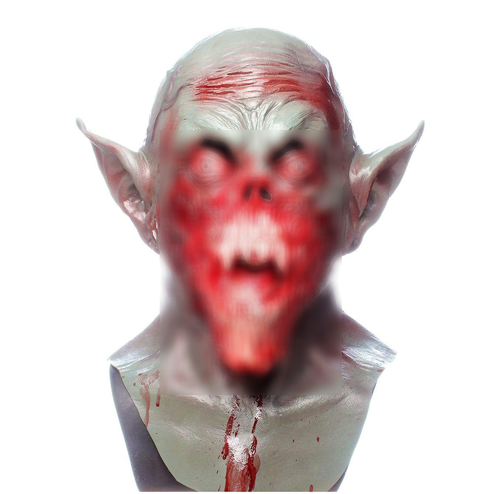 万圣节吸血鬼面具乳胶恐怖头套僵尸丧尸烂嘴精灵小丑吓人面具