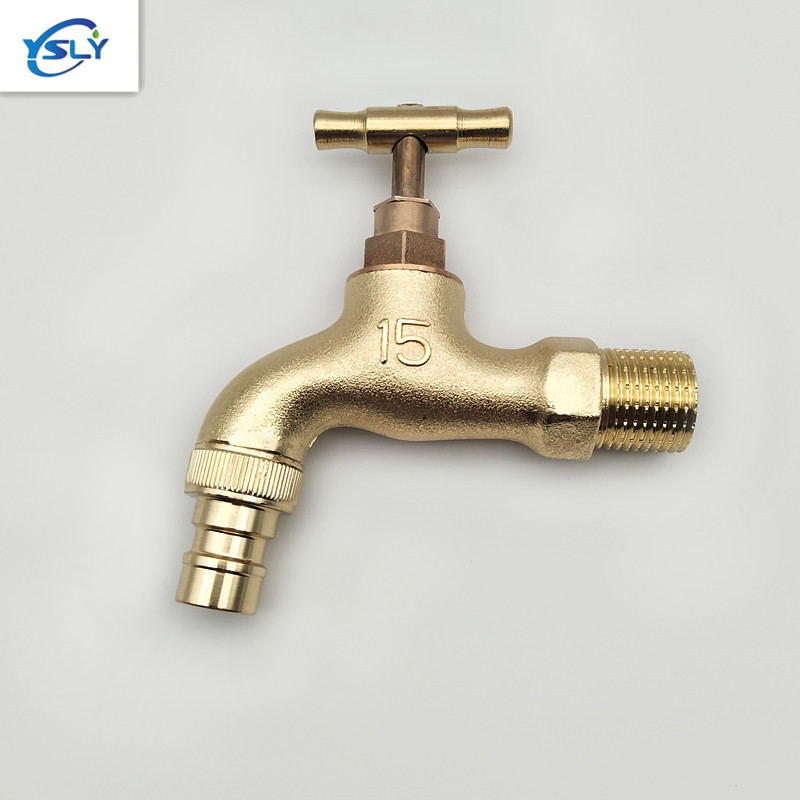 铜芯慢开洗衣机水龙头dn15拖把池龙头镀铜色锌合金4分水龙头厂家
