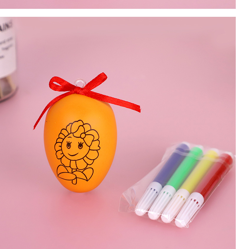 艺术彩蛋幼儿园礼品 创意卡通diy手工 涂鸦益智小玩具 地推礼物