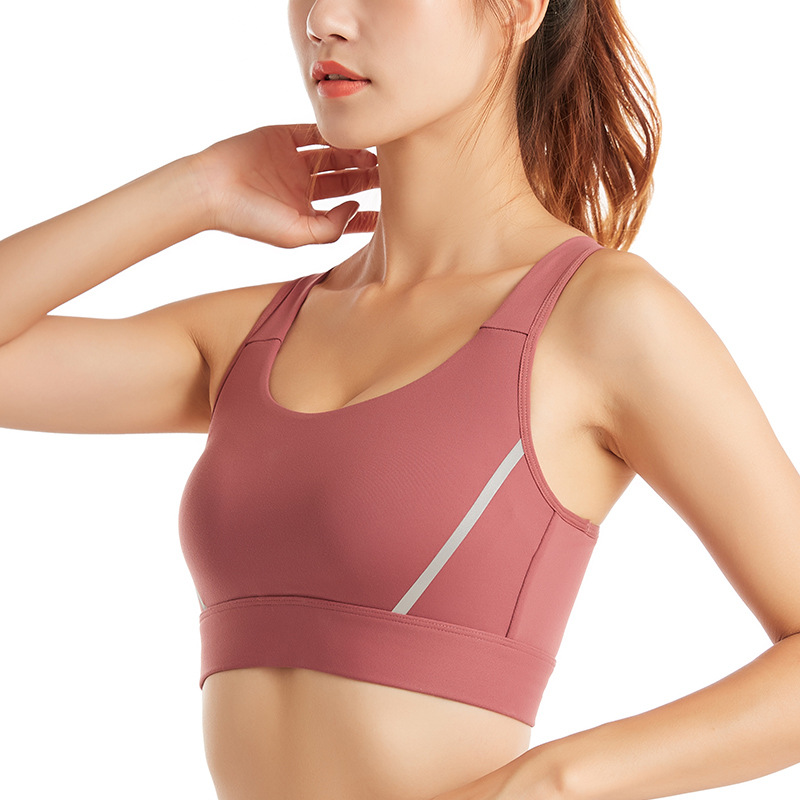 Strictly Selected Sports Bra Women's Running Beauty Back Underwear Bra Push up No Steel Ring Shaping Workout Yoga Vest