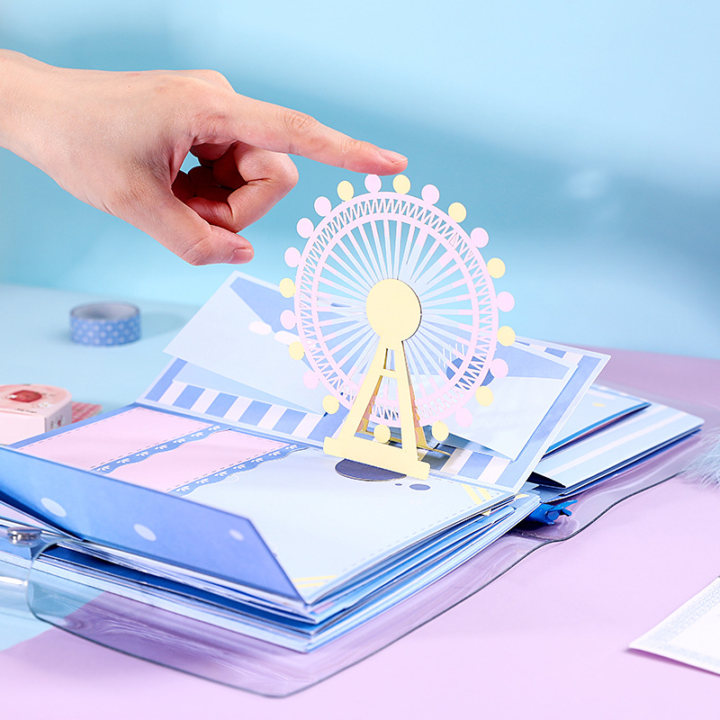 立体毕业纪念册3d小机关绘生活手账本diy手工相册同学礼物照片书