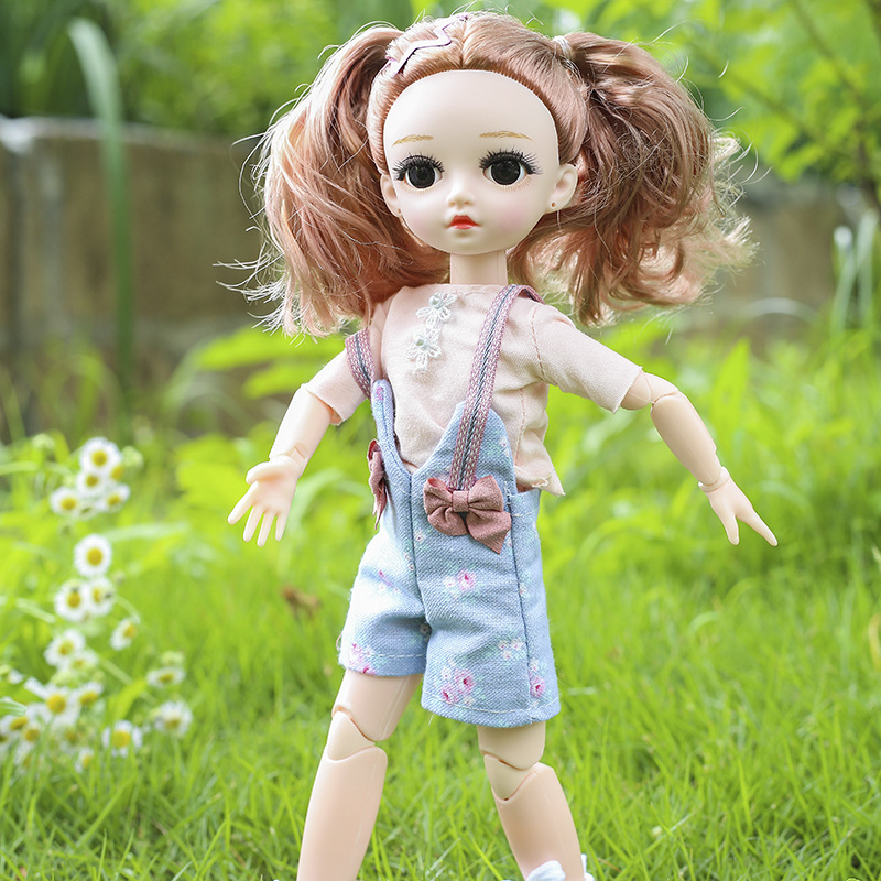 缪莉30cm时尚可换装洋娃娃搪胶公仔儿童暑假玩具小女孩过生日礼物