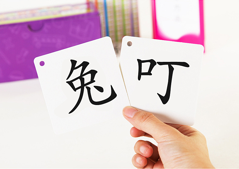 幼儿宝宝无图识字卡片3000字幼儿园学龄前儿童汉字早教启蒙认字卡