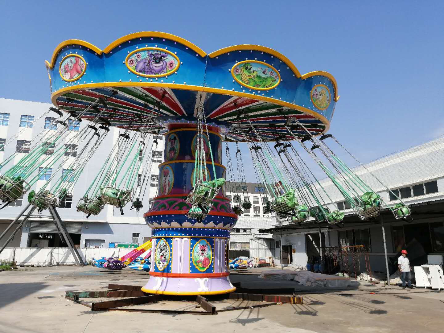 厂家供应户外大型旋转摇头飞椅成人旋转摇摆飞椅36座飞椅游乐设备