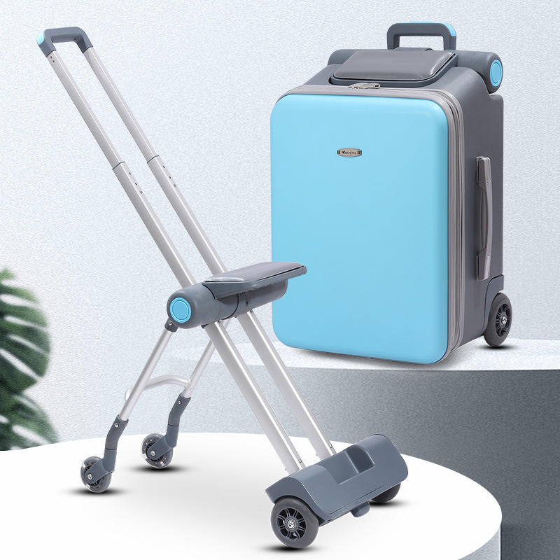 Lazy Walking Baby Boxes Children Can Sit and Ride Multifunctional Trolley Case Children Boarding Travel Luggage Baby