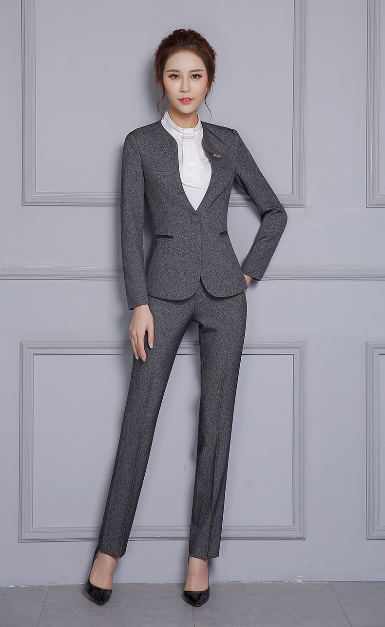 大码女装直筒长裤西裤四季厚薄职业女裤百搭白领ol修身速卖通代发