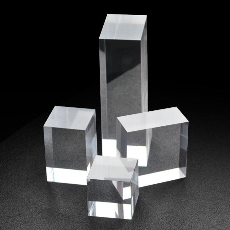 亚克力透明方柱底托珠宝首饰陈列有机玻璃装饰商品底座拍摄道具