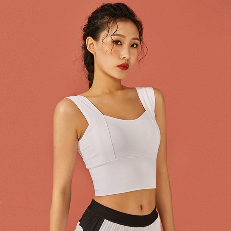 高强度速干美背女防震跑步外穿聚拢定型瑜伽背心健身文胸运动内衣