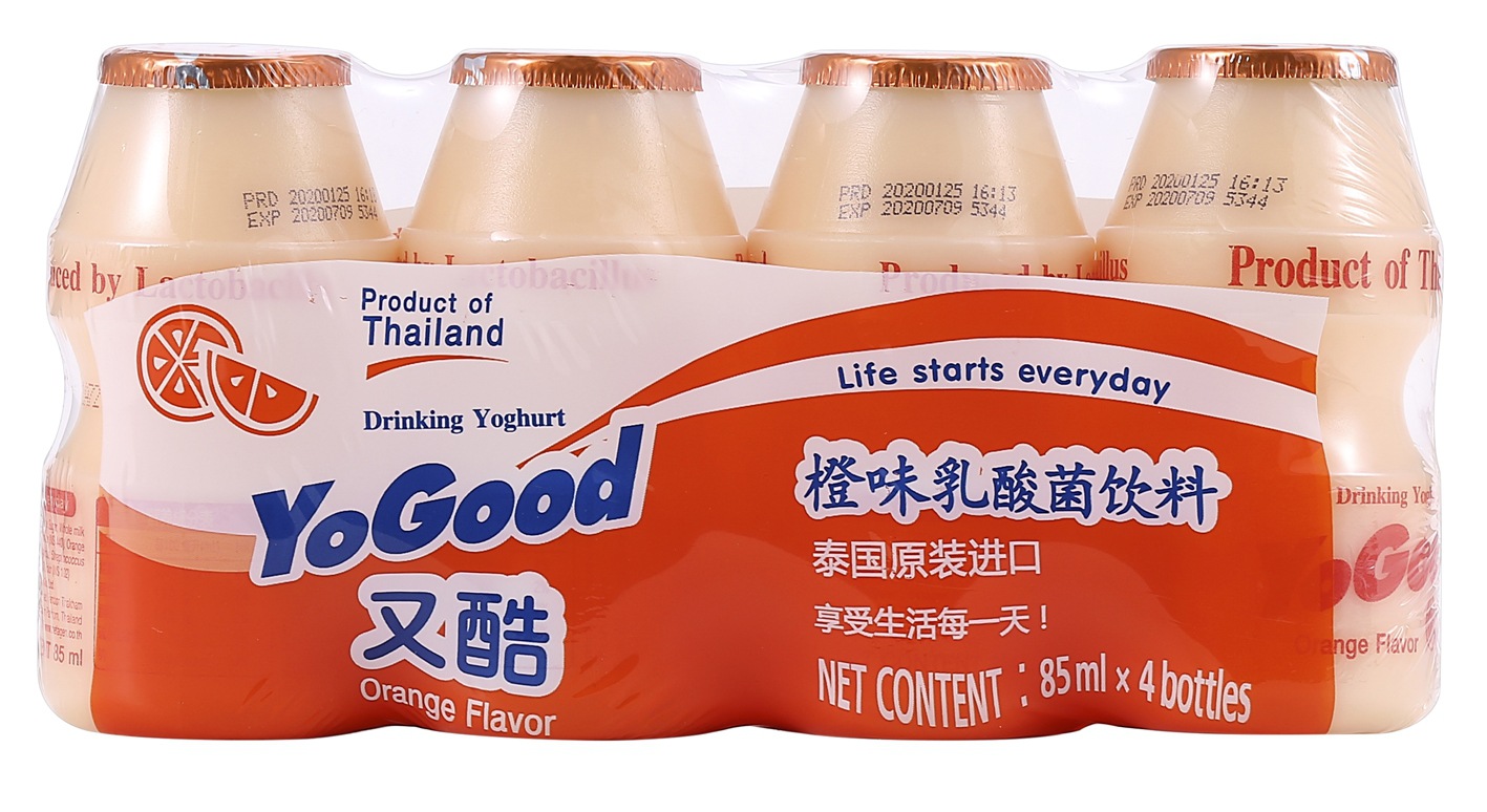 热卖 泰国又酷乳酸菌饮料85ml 每排4瓶 进口饮料 乳酸菌批发
