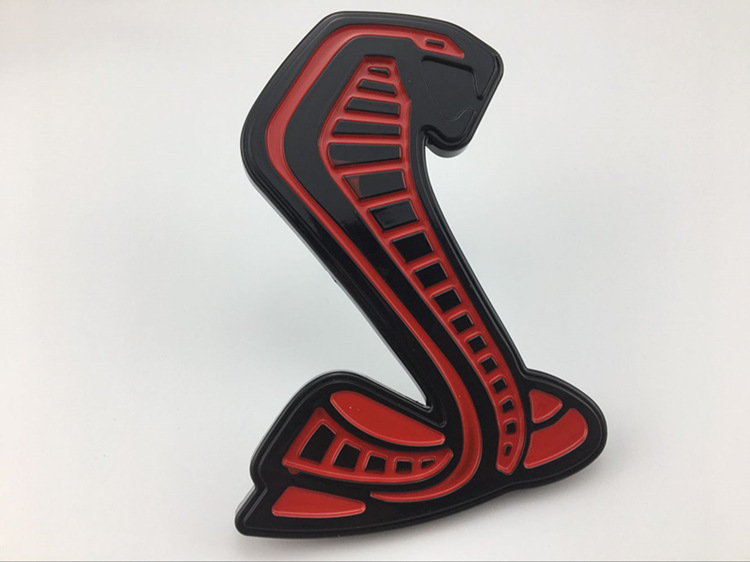 适用于福特野马gt350中网改装车标 蝰蛇眼镜蛇中网标装饰贴标外饰