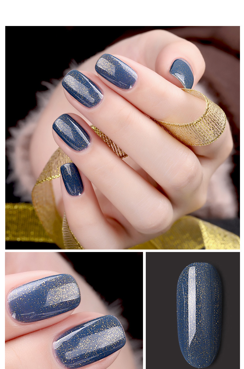 戈雅2020新款流沙金甲油胶流行色指甲胶秋冬色系指甲油星空美甲胶