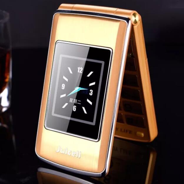 大字大声juicell jc-f818雷诺双屏翻盖手写老人手机 超长待老年机