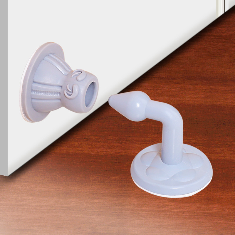 门吸硅胶免打孔防撞卫生间门碰缓冲静音橡胶塑料家用卧室墙吸地吸