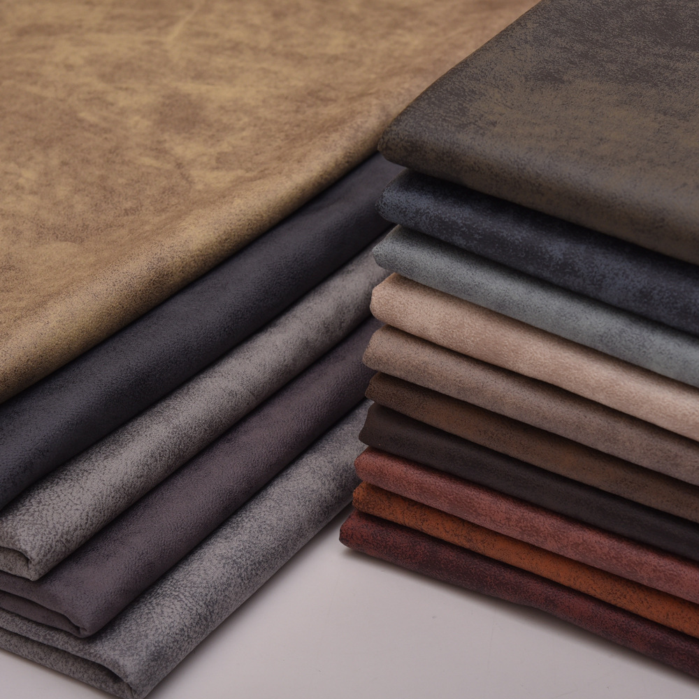 加厚仿皮革科技布 防污免洗纳米科技布软包工程沙发布面料