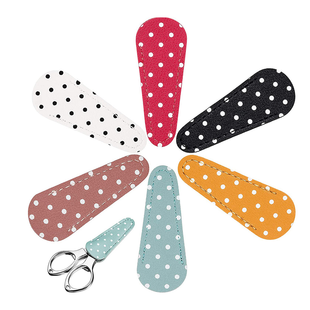 定制皮革剪刀套婚庆剪彩剪刀皮套 裁缝剪刀保护套 理发剪刀收纳袋-阿