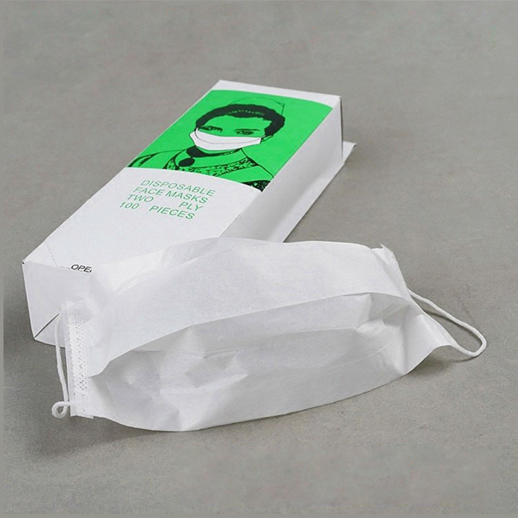 富地口罩厂一次性单层 双层纸口罩呼吸防护用品一次性纸口罩批发