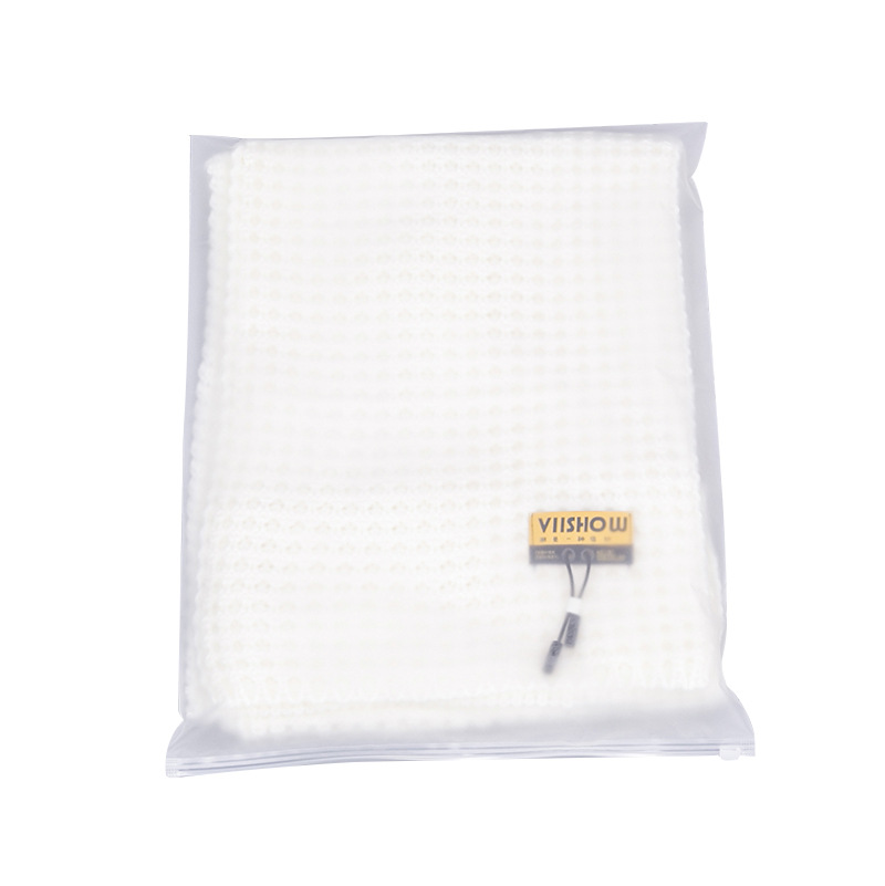 Frosted Bag Transparent Clothing Packaging Bag Pe Valve Bag Plastic Cloth Bag T-shirt Socks Clothing Zipper Bag Supply