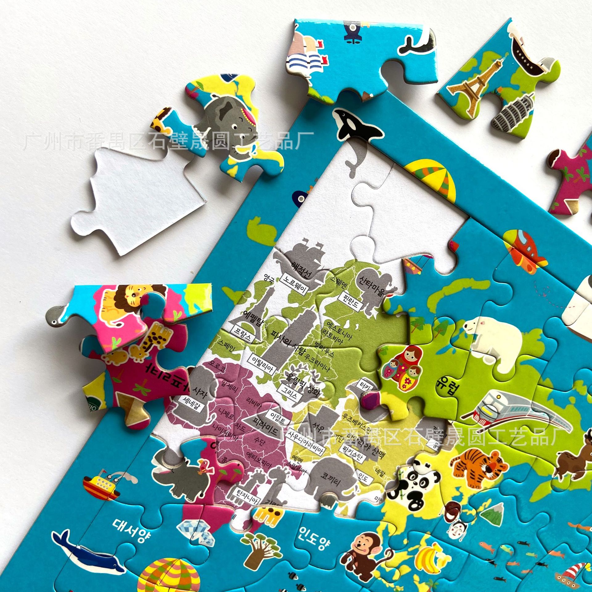 来图定做拼图 环保纸质拼图 儿童益智拼图 纸质纸板平面拼图定制