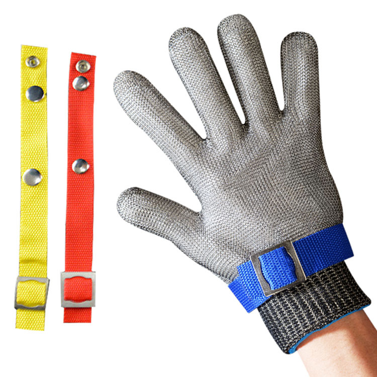 Cut Resistant Gloves Slaughter and Kill Fish Level 5 Anti-Cutting Labor Protection Hand Protection 316 Stainless Steel Wire Metal