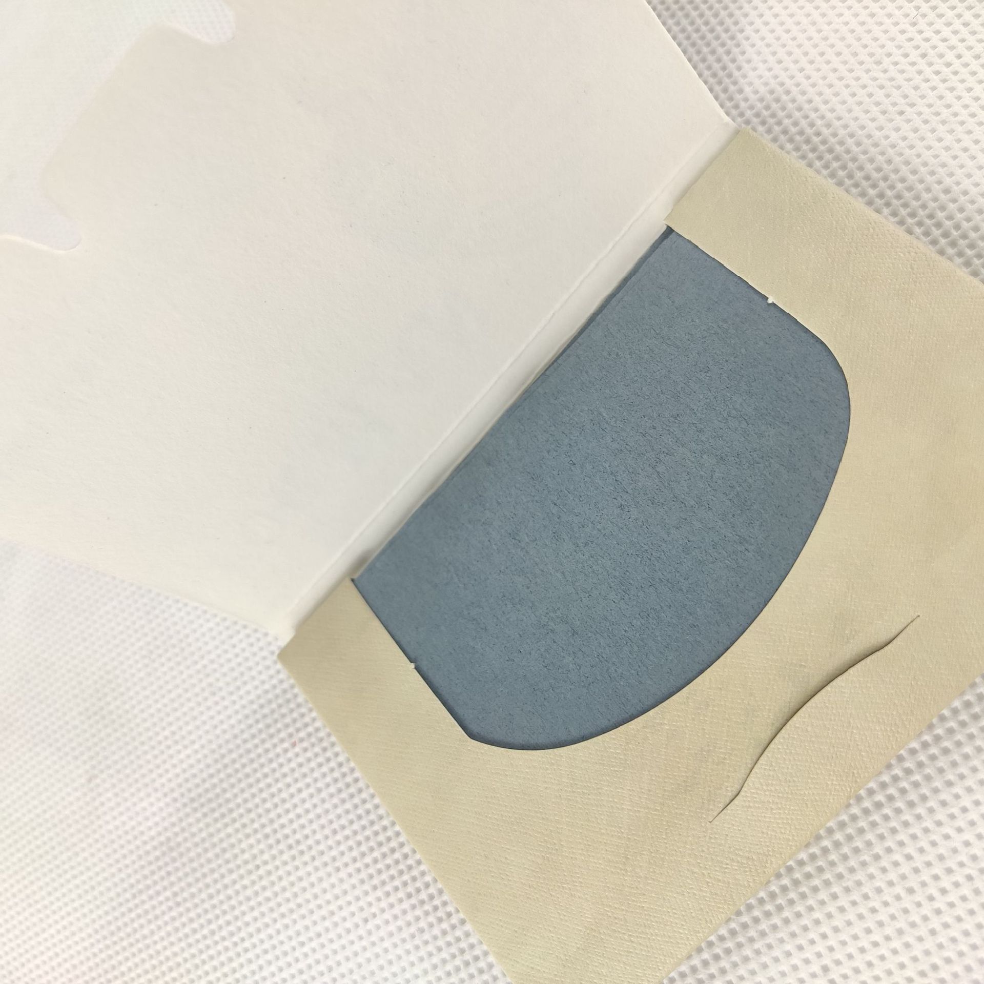 【男士用·吸油面纸】可定制定制青灰色吸油纸 3d绒面吸油