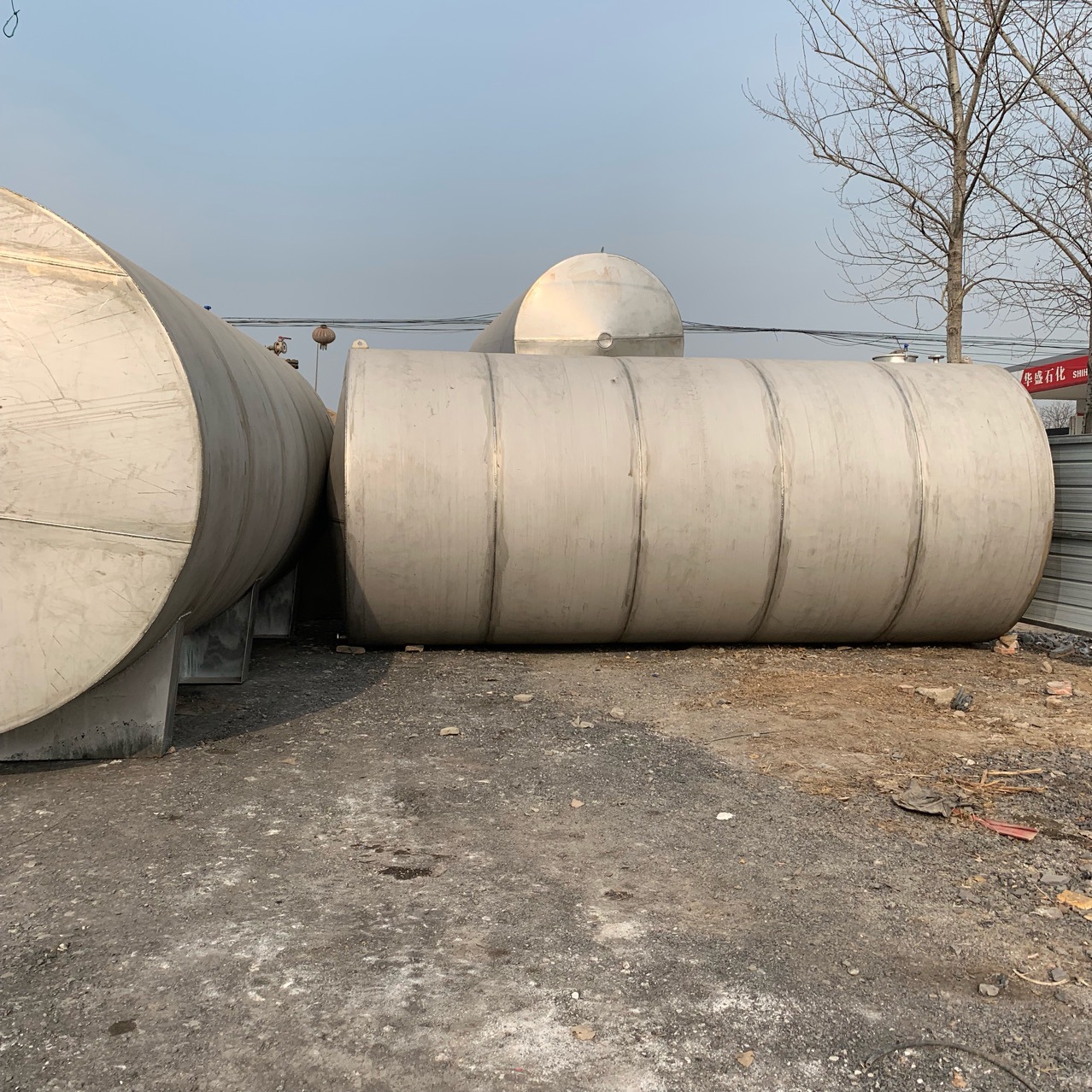 现货出售二手大型不锈钢储罐 水泥化工大容积储存搅拌罐