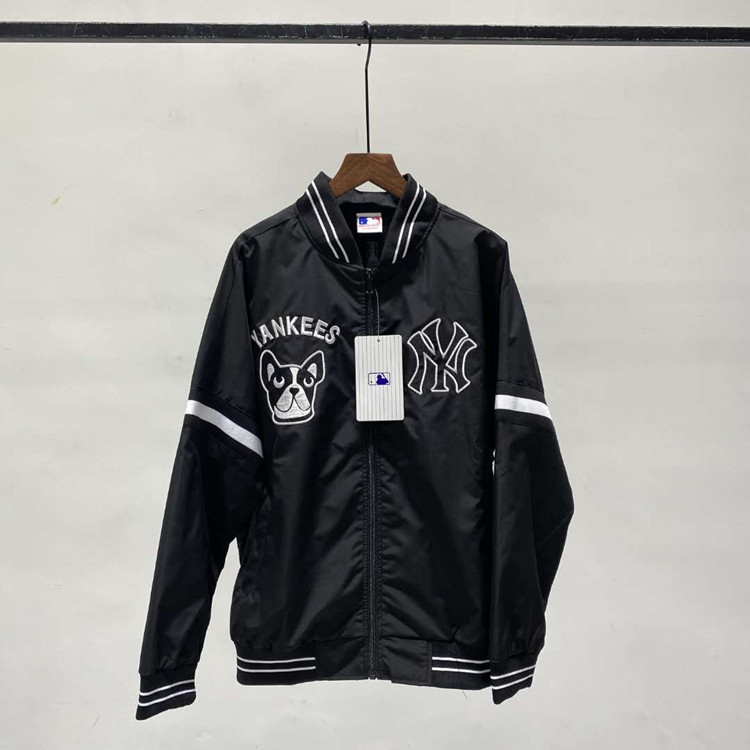 y02268【包邮】20春季新款mlb 狗头棒球夹克 刺绣情侣百搭棒球服