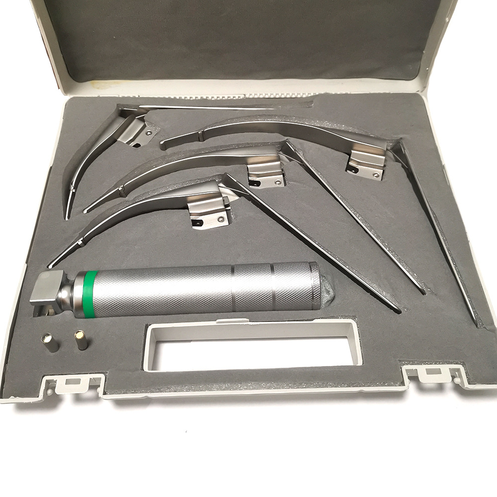 厂家直销德国困难麻醉咽喉气管插管光纤麻醉喉镜 手柄加4个叶片