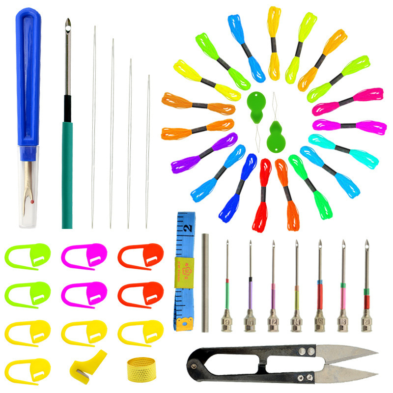 Wholesale Sample Handmade DIY Stamp Embroidery Tool Set Embroidery Needle Material Set Wholesale