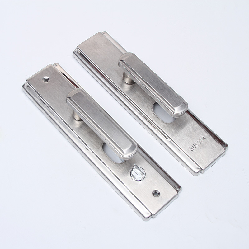 不锈钢多功能门锁配件通用型家居卧室厕所房门锁面板执手五金门配
