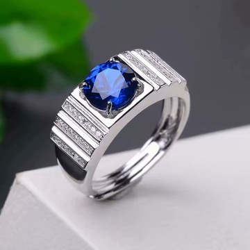 925银镀18k白金 男戒 空托 圆6mm7mm 8mm 男 戒指 礼物 银托-阿里巴巴