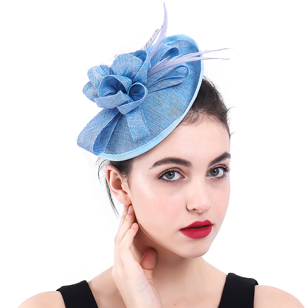 欧式宫廷贵族礼帽花朵新娘头饰婚庆高端酒会发饰表演舞蹈配饰