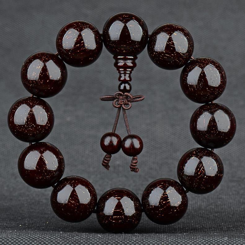 One Piece Dropshipping Pterocarpus Santalinus 108 Beads Collectables-Autograph Bracelet 2.0 Rosary Bracelet Women Men Full Gold Star Red Sandalwood