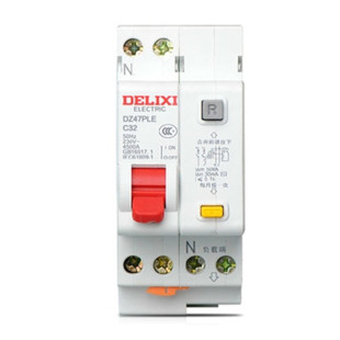 德力西漏电断路器dz47sle-2p/10/32a/40/63a单相双极漏电空气开关