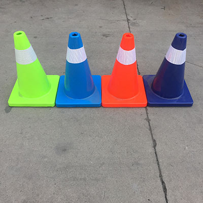 30cmpvc路锥 红白反光路锥 赛车道专用锥雪糕筒锥形桶 路障警示锥