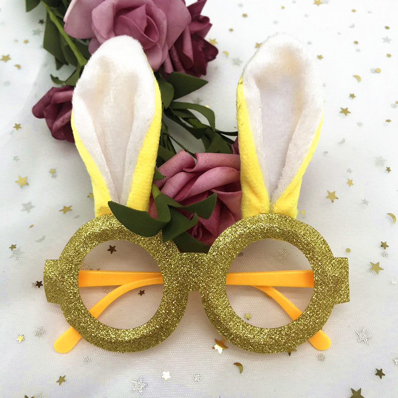 New Children's Rabbit Ears Glasses Festival Party Gathering Dress up Accessories Sweet Cute Decoration Birthday Toys