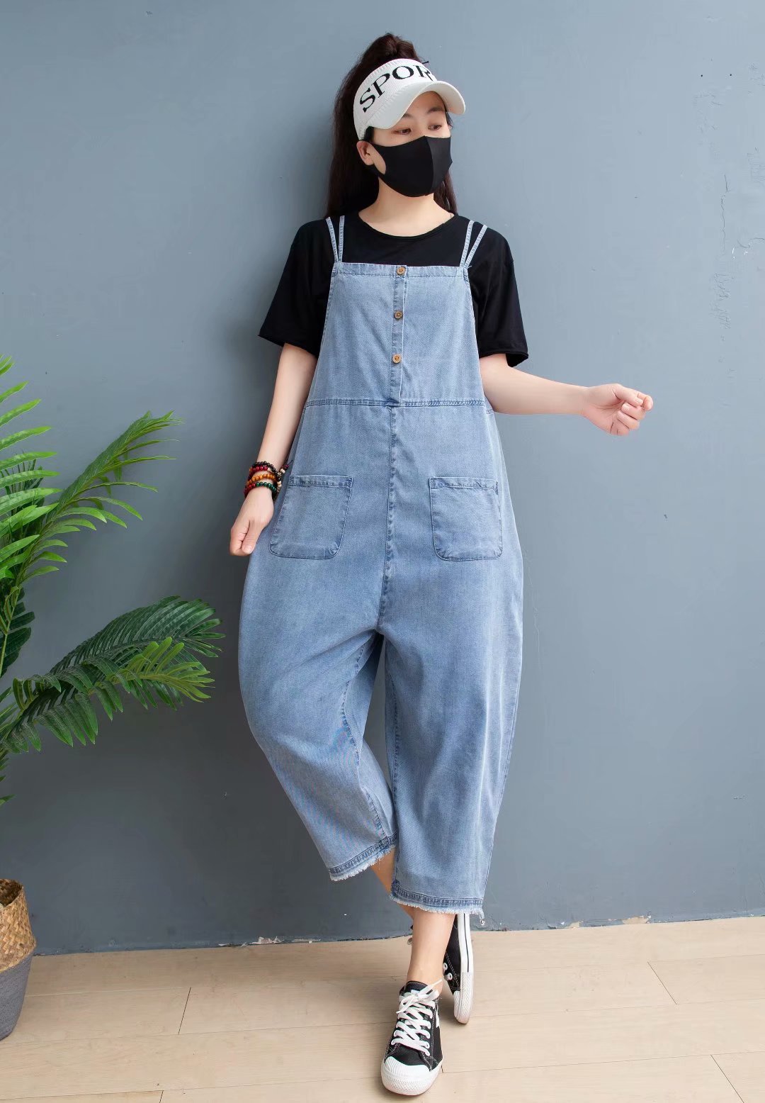 浅色宽松背带裤图片-海量高清浅色宽松背带裤图片大全 - 阿里巴巴